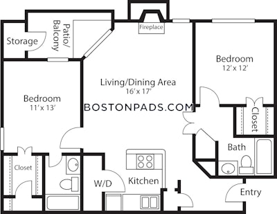 Quincy 2 Bed 2 Bath QUINCY  South Quincy - $2,730